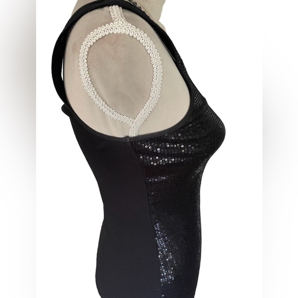 Express Black Sequin Tank - Picture 2 of 9